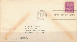 FDC SŁAWNI LUDZIE USA MI. 438