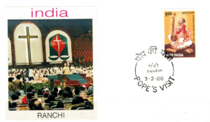 WIZYTA JANA PAWŁA II INDIE-RANCHI KOPERTA