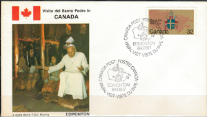 WIZYTA JANA PAWŁA II KANADA-EDMONTON KOPERTA