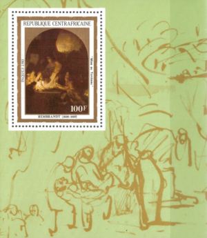 REMBRANDT ŚRODKOWA AFRYKA MI.935** WYDANIE MINISTERIALNE