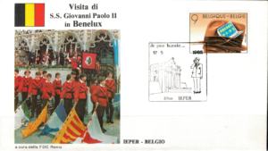 WIZYTA JANA PAWŁA II BELGIA-IEPER KOPERTA