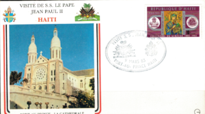 WIZYTA JANA PAWŁA II HAITI-PORT AU PRINCE KOPERTA