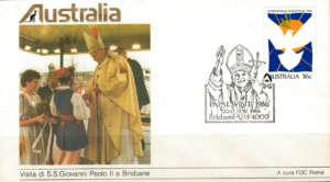 WIZYTA JANA PAWŁA II AUSTRALIA-BRISBANE KOPERTA