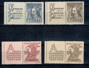 SŁAWNI LUDZIE CZECHOSŁOWACJA MI.535-538** Z.P