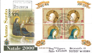 FDC BOŻE NARODZENIE WATYKAN MI.1358