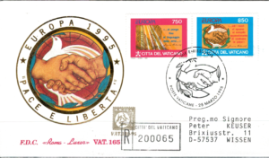 FDC EUROPA WATYKAN MI.1141-1142