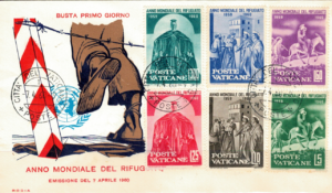 FDC ROCZNICA WATYKAN MI.338-343 NR1