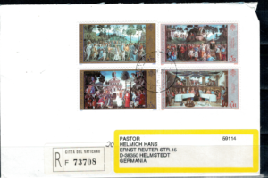 FDC MALARSTWO WATYKAN MI.1411-1414