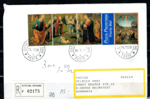 FDC BOŻE NARODZENIE WATYKAN MI.1319-1322