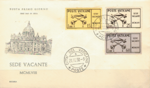FDC INSYGNIA PAPIESKIE  WATYKAN MI.300-302 NR2