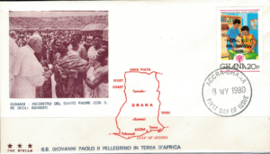 WIZYTA JANA PAWŁA II GHANA KOPERTA