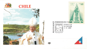 WIZYTA JANA PAWŁA II CHILE - PUERTO MONTT KOPERTA