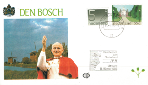 WIZYTA JANA PAWŁA II HOLANDIA - DEN BOSCH KOPERTA