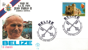 WIZYTA JANA PAWŁA II AMERYKA - BELIZE KOPERTA