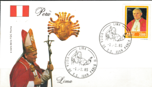 WIZYTA JANA PAWŁA II PERU - LIMA KOPERTA