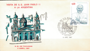 WIZYTA JANA PAWŁA II ARGENTYNA - TUCUMAN KOPERTA