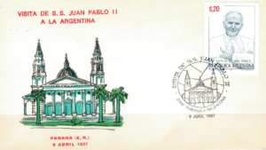 WIZYTA JANA PAWŁA II ARGENTYNA - PARANA KOPERTA
