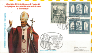 WIZYTA JANA PAWŁA II HISZPANIA - SARAGOZA KOPERTA