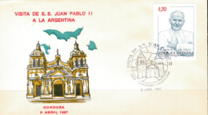 WIZYTA JANA PAWŁA II ARGENTYNA - CORDOBA KOPERTA