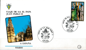 WIZYTA JANA PAWŁA II HISZPANIA - TOLEDO KOPERTA