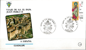 WIZYTA JANA PAWŁA II HISZPANIA - GUADALUPE KOPERTA