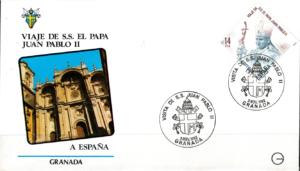 WIZYTA JANA PAWŁA II HISZPANIA - GRANADA KOPERTA
