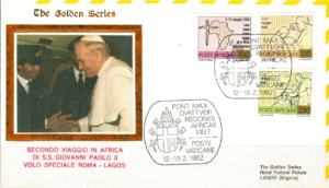 WIZYTA JANA PAWŁA II NIGERIA - LAGOS KOPERTA