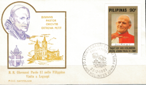 WIZYTA JANA PAWŁA II FILIPINY - LEGASPI KOPERTA