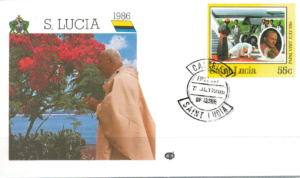 WIZYTA JANA PAWŁA II S.LUCIA KOPERTA