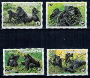 GORYLE WWF RWANDA MI.1292-1295**