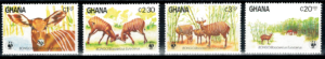 ZWIERZĘTA WWF GHANA MI.1060-1063**