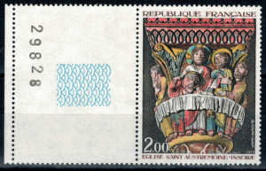 SZTUKA FRANCJA MI.1821** Z PUSTYMPOLEM I NR.ARKUSZA