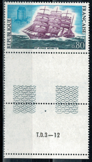 MARYNISTYKA FRANCJA MI.1745** 2x PUSTEPOLE I NR.WALCA