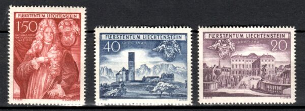 SŁAWNI LUDZIE LIECHTENSTEIN MI.281-283**
