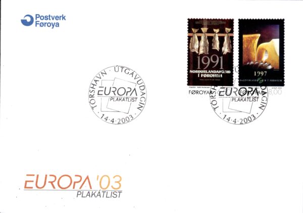 FDC EUROPA WYSPY OWCZE MI.448-449