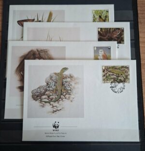 FDC ZWIERZĘTA WWF JERSEY MI.480-483