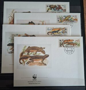 FDC ZWIERZĘTA WWF CZECHOSŁOWACJA MI.3007-3010