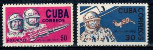 LOT W KOSMOS KUBA MI.1008-1009**