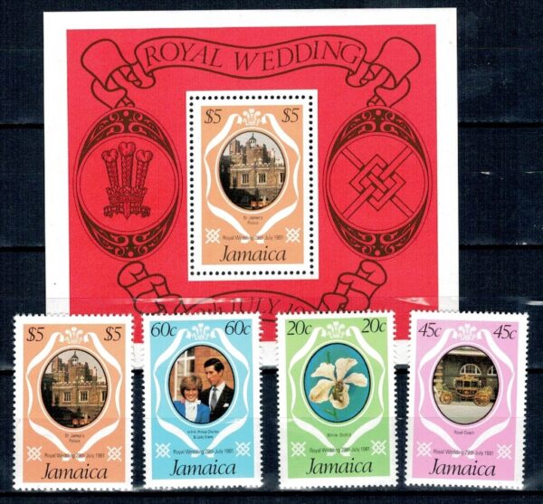 KRÓLEWSKIE WESELE JAMAJKA MI.504-507+BL.17**
