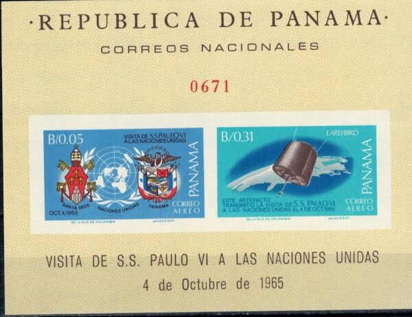 LOT W KOSMOS PANAMA MI.BL.46B**